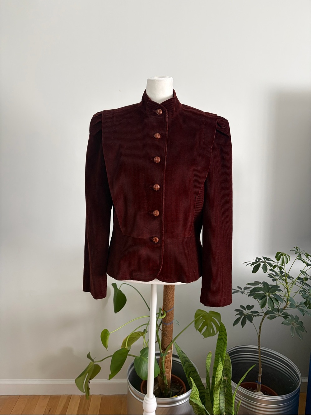 Vintage 70s Prairie Style/Peplum Corduroy Jacket